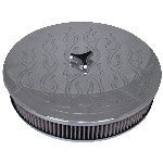 Air Filter 14 Inch x 70mm Deep Recessed Base - Holley 2BBL & 4BBL Cotton