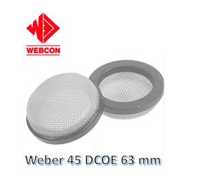 Mesh Filters 63mm suit Weber 45 DCOE - Pair