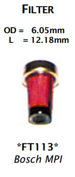 Injector Filter Bosch Red - 12 Pack