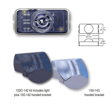 LED Licence Plate Light and Bracket Multi-volt Deutsch Plug