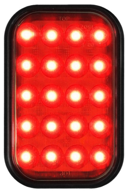 LED Red Rear Fog Light 5.3 Inch 11 LED Multi-volt 20cm Cable