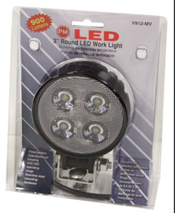 Worklamp LED Flood 75mm Round 900Lu 4 LED