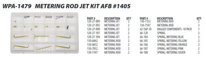 CALIBRATION KIT CARTER - EDELBROCK AFB 1405