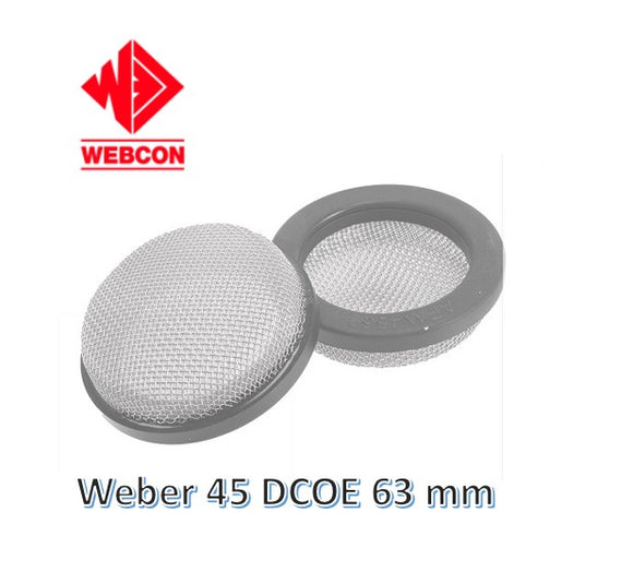 Mesh Filters 63mm suit Weber 45 DCOE - Pair