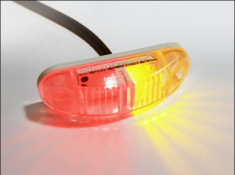 Amber Red Marker LED Multi-volt 20cm Cable BT Plug