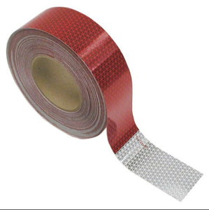 Conspicuity Tape Roll Red/White 50mm x 46mtrs DOT-C2