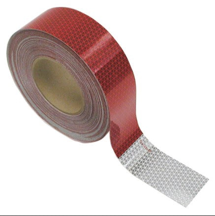 Conspicuity Tape Roll Red/White 50mm x 46mtrs DOT-C2