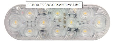 Lumenx Reverse Light 6.5 Inch Grommet Mount 10 LED Multi-volt