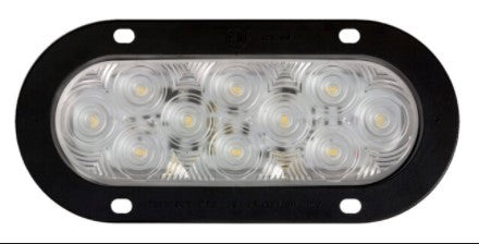 Lumenx Reverse Tail Light 6.5 Inch Flange Mount 10 LED Multi-volt
