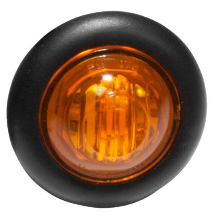 Dot Light LED Amber 25mm Multi-volt with Grommet