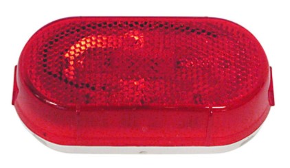 Clearance Lamp Red with Reflector 12v