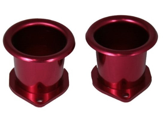 Ram Tube suit  Weber 45DCOE / Dellorto 45 DHLA -  Red 62mm high (pair)