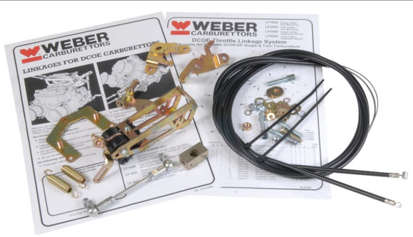 Weber DCOE twin cable linkage set top mount